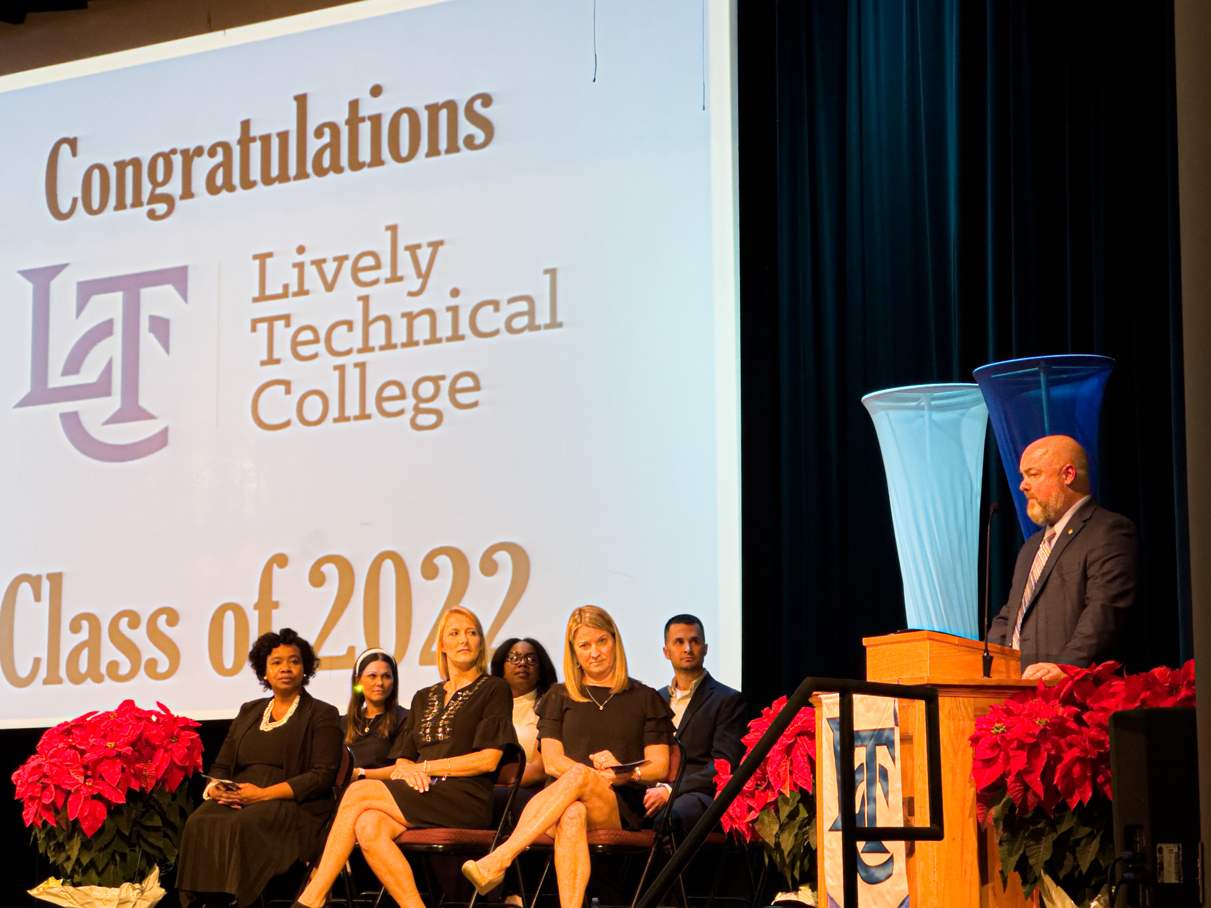 Giving the commencement address to Lively Tech's 2022 graduating class